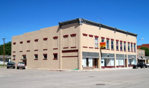 Co-operative Block, Crawford, Nebraska, from SE