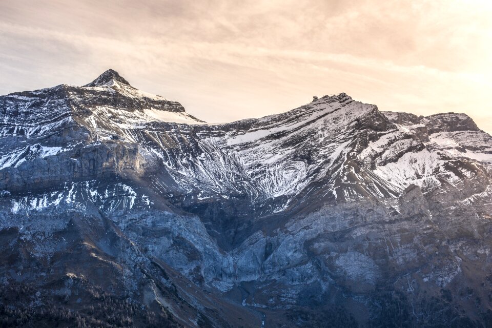 Snow landscape summit