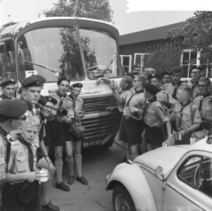 Contingent Padvinders naar Jamboree in Griekenland vertrokken, Bestanddeelnr 915-3772