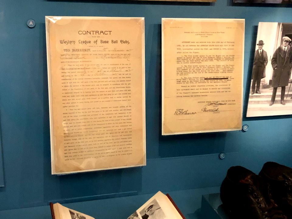 Contracts, Library of Congress Baseball Americana, April 2019