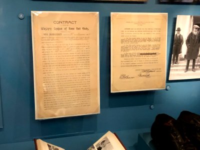 Contracts, Library of Congress Baseball Americana, April 2019
