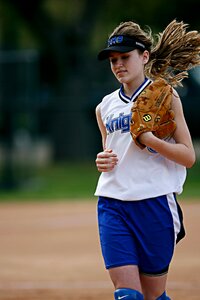 Glove hair game photo