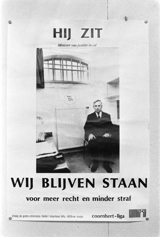 Coornhertliga-affiche Korthals Altes in de cel, Bestanddeelnr 934-1372