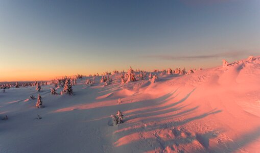 Snow landscape nature season photo