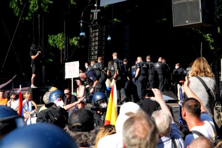 Conspiracy theorist protest Berlin Straße des 17 Juni 2020-08-01 55