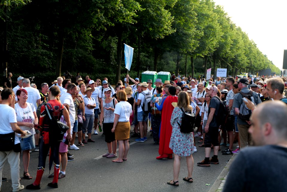 Conspiracy theorist protest Berlin Straße des 17 Juni 2020-08-01 89