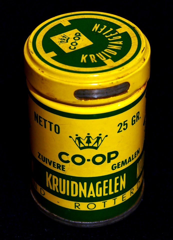 Co-op kruidnagelen blikje, foto4