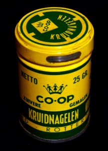 Co-op kruidnagelen blikje, foto4