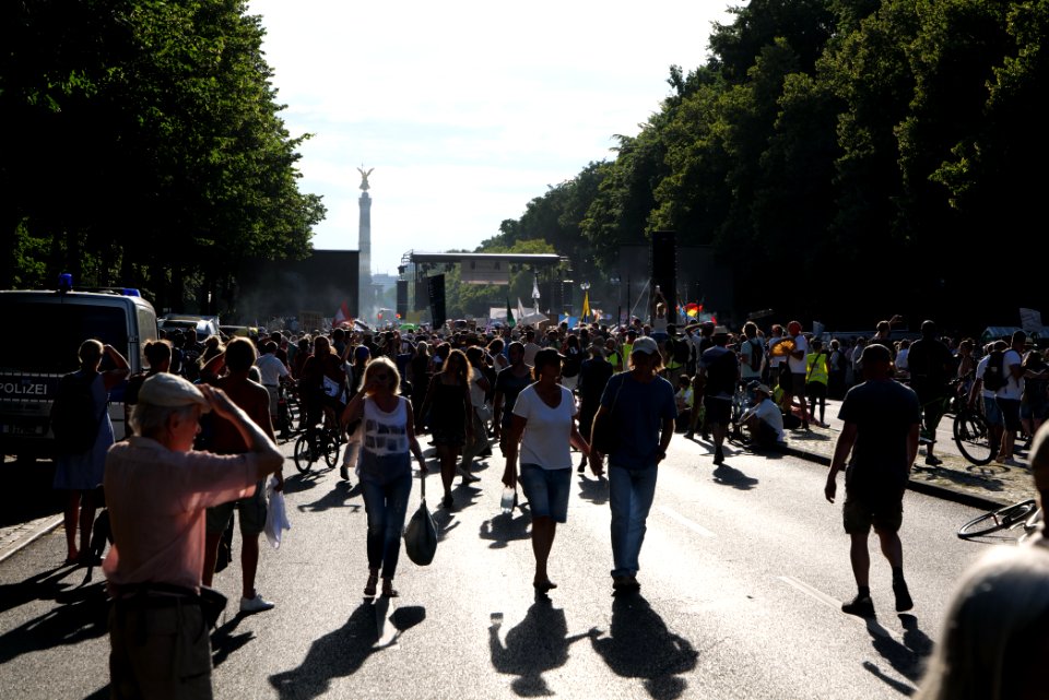 Conspiracy theorist protest Berlin Straße des 17 Juni 2020-08-01 76