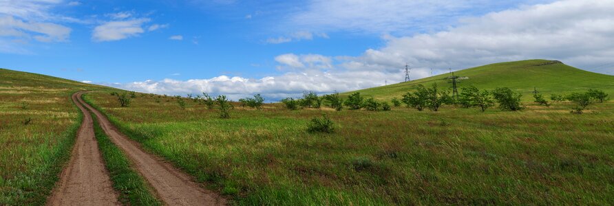 Landscape summer trail