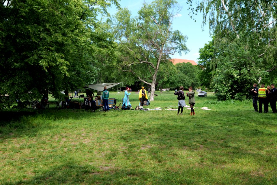 Conspiracy theorist protest Mauerpark Berlin 2020-05-30 05