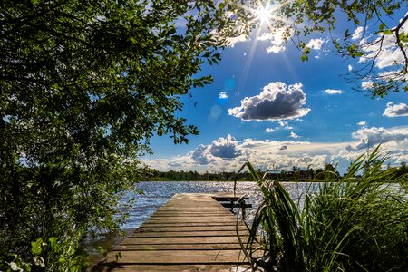 Desktop background lake of course photo