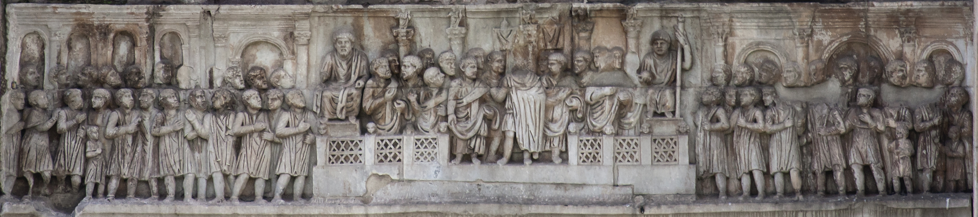 Constantinian frieze, North east, Oratio