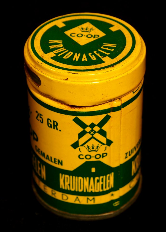 Co-op kruidnagelen blikje, foto2