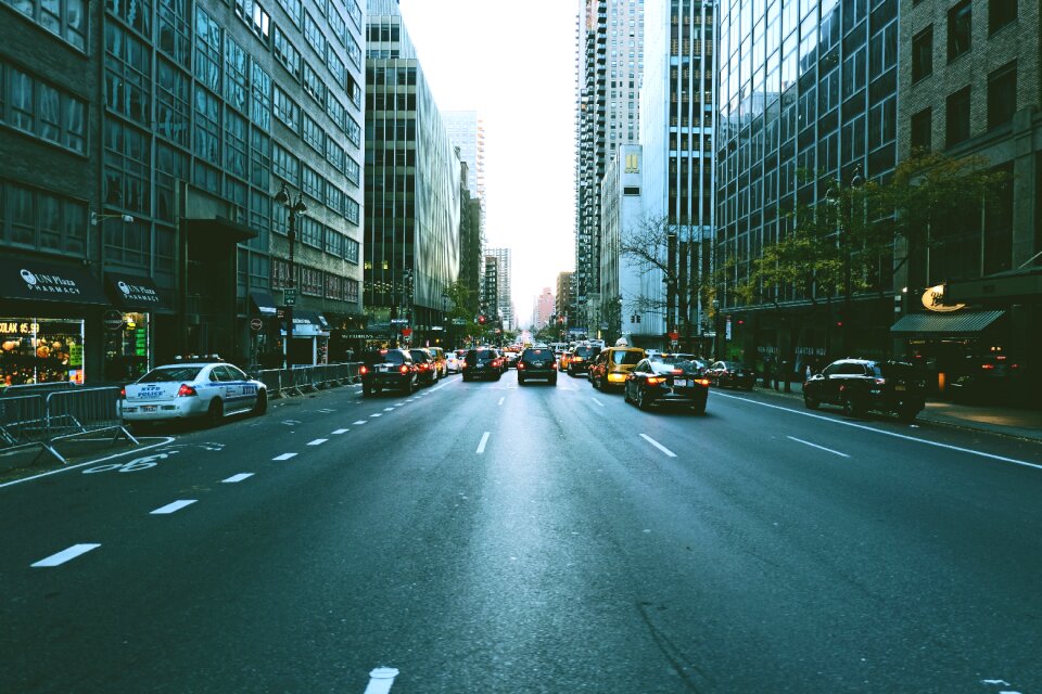 City street automobiles