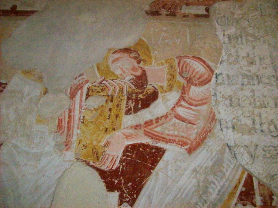 Coombes church, wall painting 2