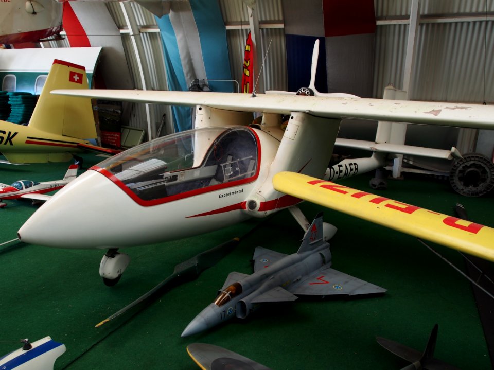 D-EAFB (aircraft) Fischer Brause 35 seen at the Internationals Luftfahrtmuseum Manfred Pflum at Schwenningen pic3