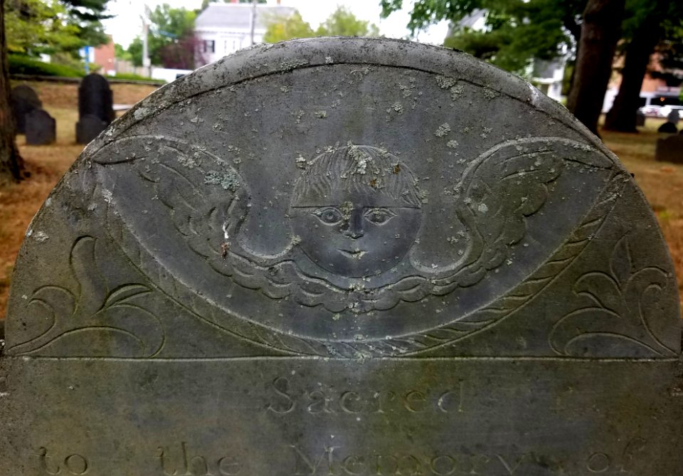 Deacon Joseph Adams, 1794, detail - Old Burying Ground - Arlington, MA - 20200816 091135