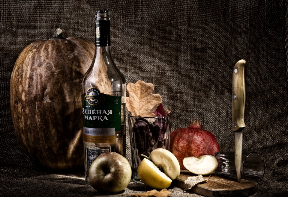 Bottle pumpkin autumn