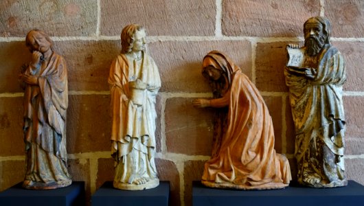 Death of the Virgin, Nuremberg, c. 1400, terracotta - Germanisches Nationalmuseum - Nuremberg, Germany - DSC02831 photo