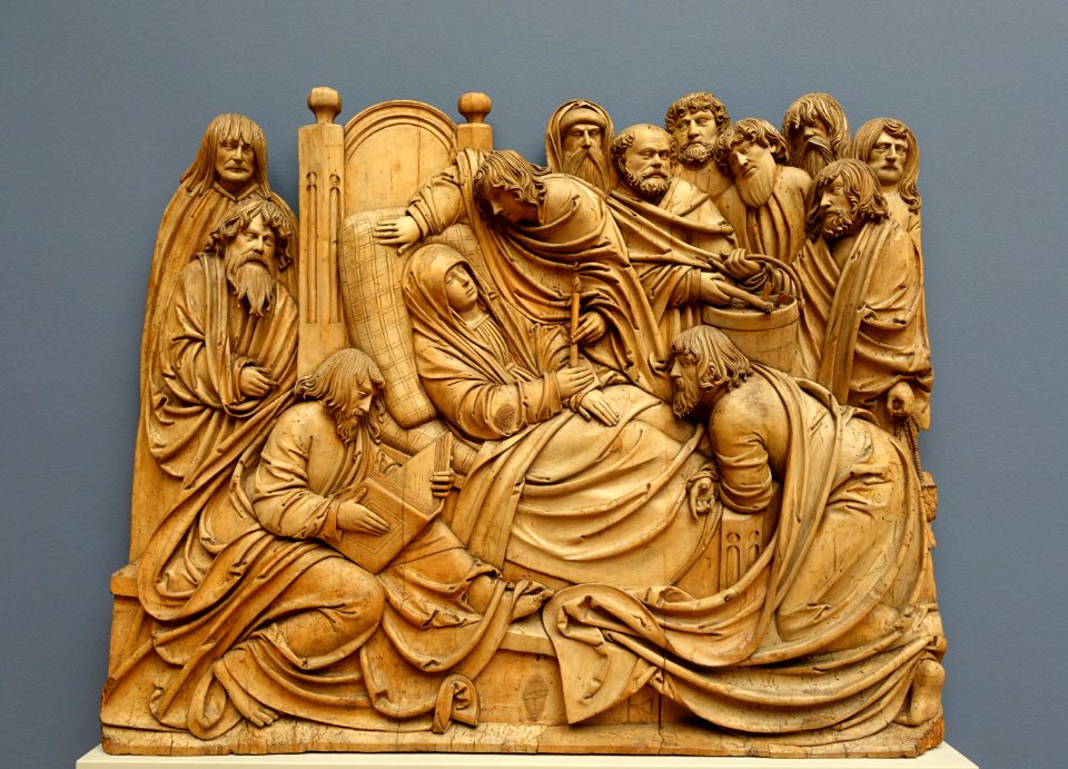 Death of the Virgin by Hans Thoman workshop, view 1, c. 1520, linden wood - Bode-Museum - DSC03083