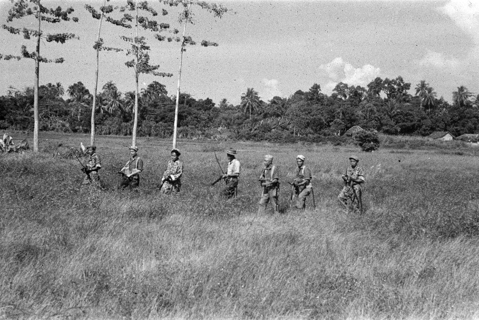 Deelnemers aan de patrouillegang van de 20e Compagnie 2 Regiment Infanterie in K, Bestanddeelnr 3-1-6