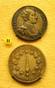 Death of Charles XII, Sweden, 1718, by J. C. Hedlinger - National Museum of Finland - DSC04091