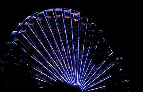 Folk festival ferris wheel carnies photo