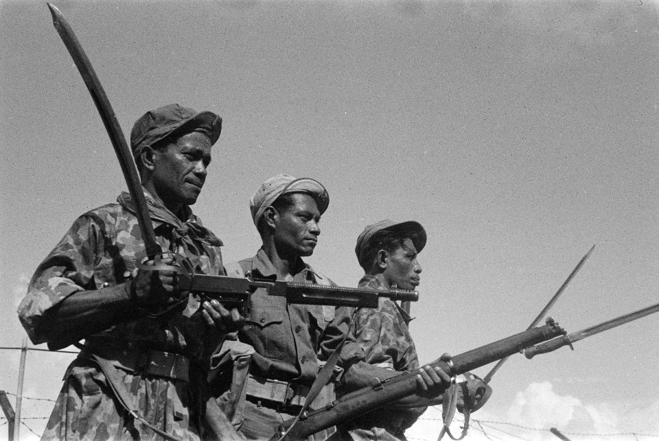 Deelnemers aan de patrouillegang van de 20e Compagnie 2 Regiment Infanterie in K, Bestanddeelnr 3-1-2