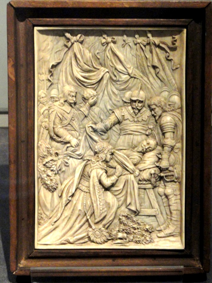 Death of King Gustavus II Adolphus, 1632, Germany, ivory - National Museum of Finland - DSC04285