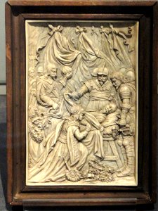 Death of King Gustavus II Adolphus, 1632, Germany, ivory - National Museum of Finland - DSC04285