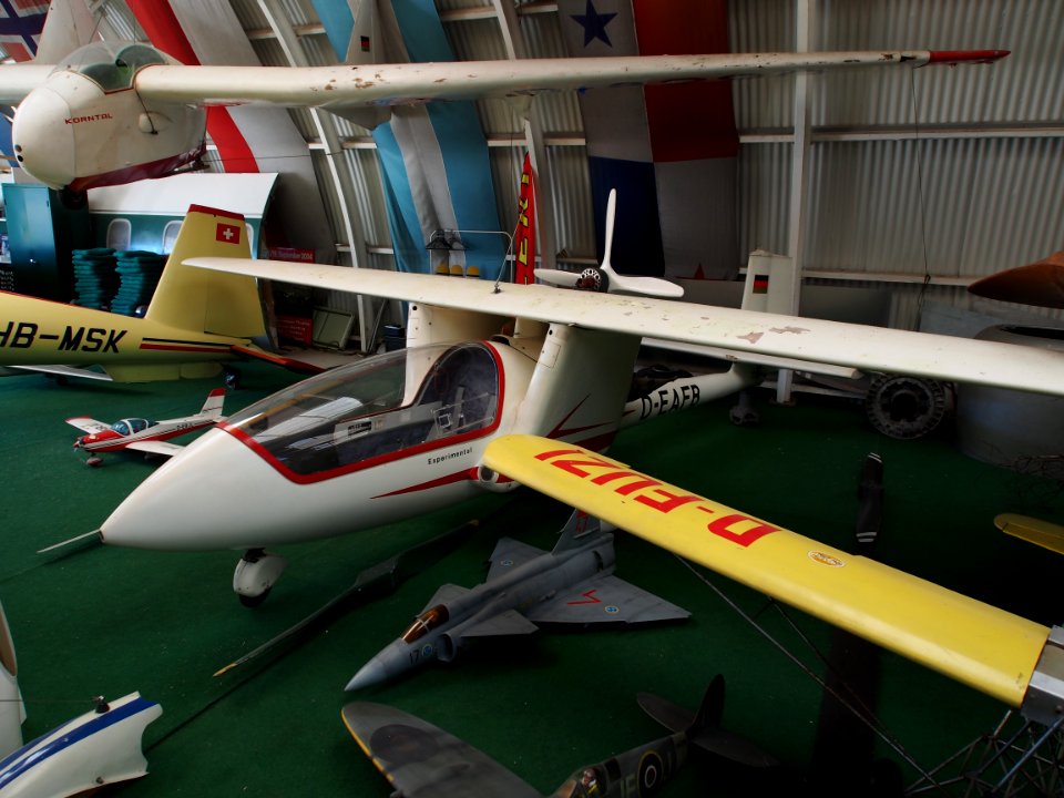 D-EAFB (aircraft) Fischer Brause 35 seen at the Internationals Luftfahrtmuseum Manfred Pflum at Schwenningen pic2