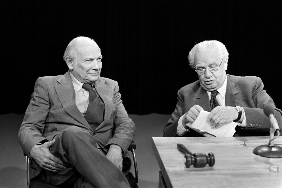 Debat Den Uyl en Wiegel op televisie, Bestanddeelnr 929-1833