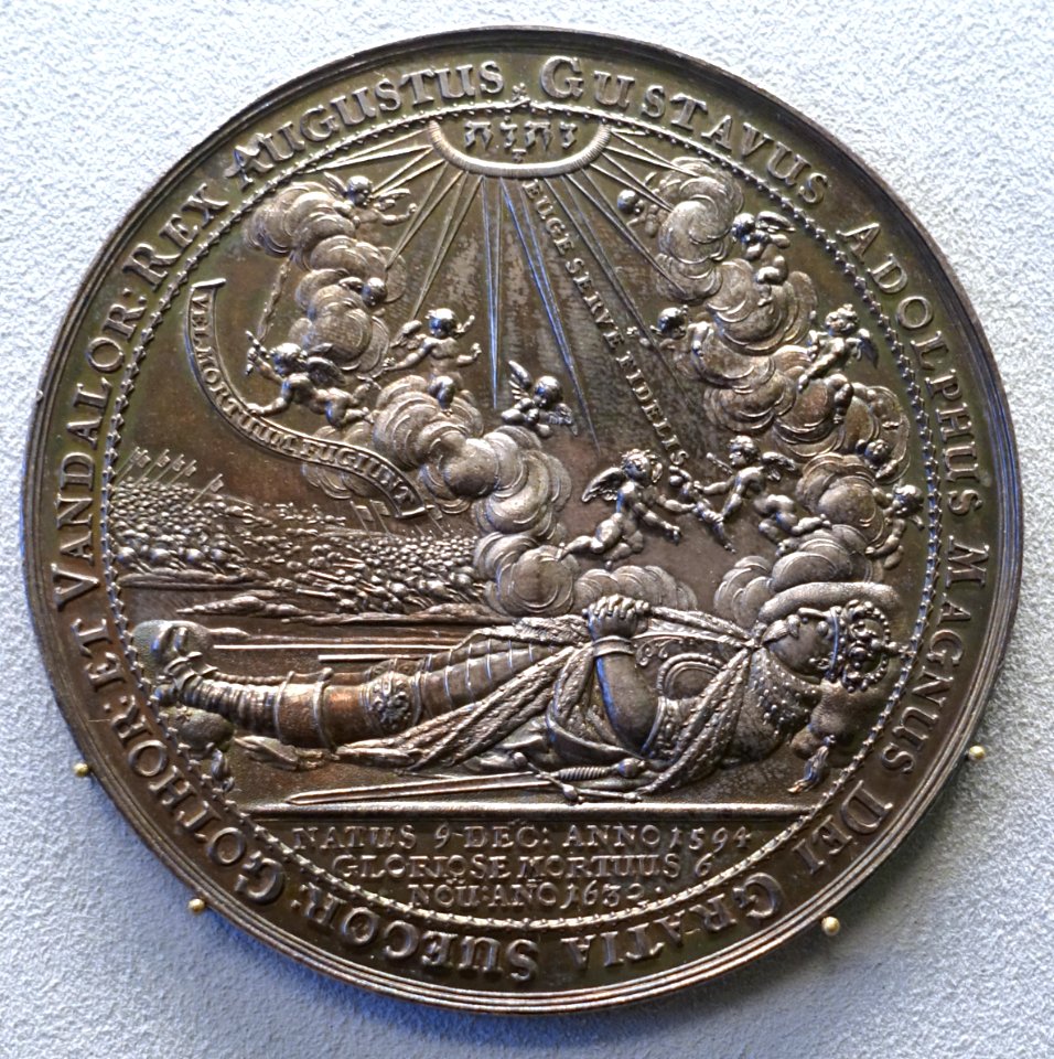 Death of King Gustav II Adolf of Sweden, by Sebastion Dadler, 1632, this impression 1634 - Bode-Museum - DSC02813
