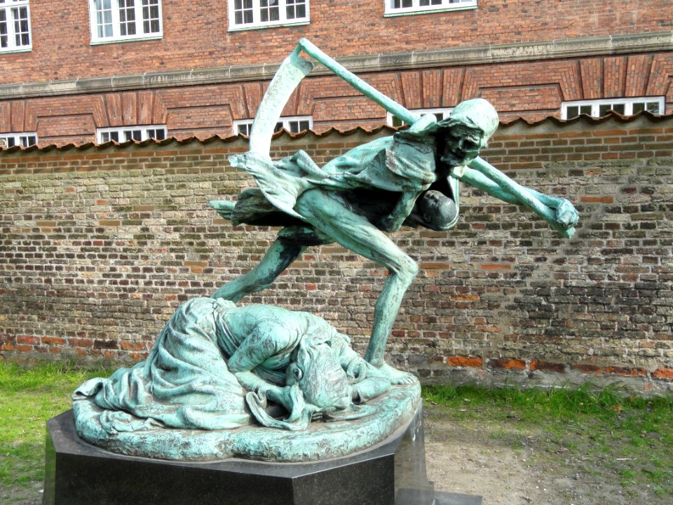 Death and the Mother by Niels Hansen Jacobsen - Sankt Petri, Copenhagen - DSC08341