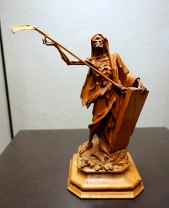 Death as the Grim Reaper, Southern Germany, 1750-1800, wood - Museum Schnütgen - Cologne, Germany - DSC09935