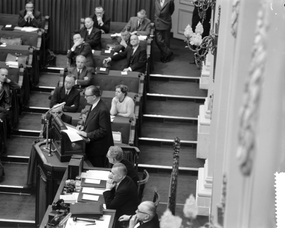 Debatten over de regeringsverklaring in de Tweede Kamer woordvoerder van de , Bestanddeelnr 911-9433