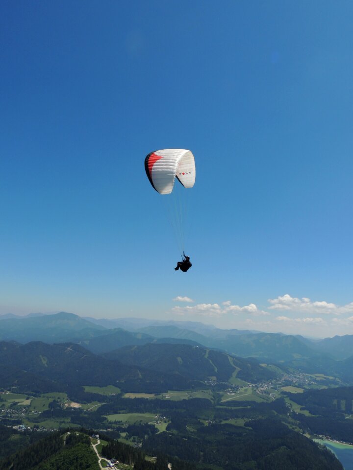 Paraglider freedom summer
