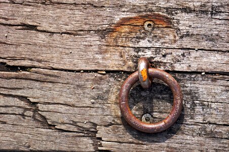 Fix metal ring wood