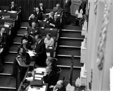 Debatten over de regeringsverklaring in de Tweede Kamer woordvoerder van de , Bestanddeelnr 911-9432
