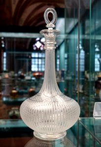 Decanter, J. & L. Lobmeyr, Vienna, c. 1873, glass - Germanisches Nationalmuseum - Nuremberg, Germany - DSC03152