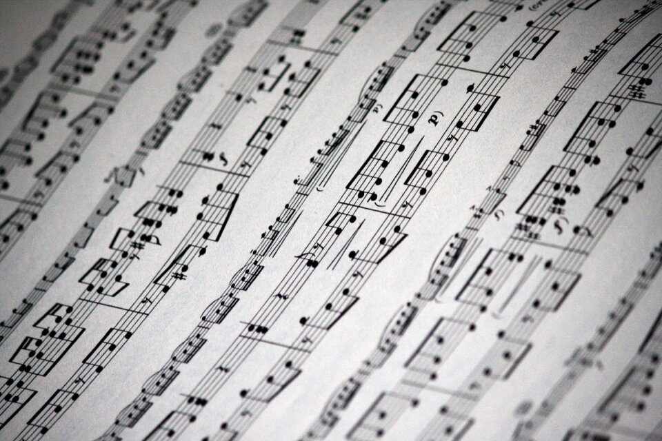 Texture piano partition