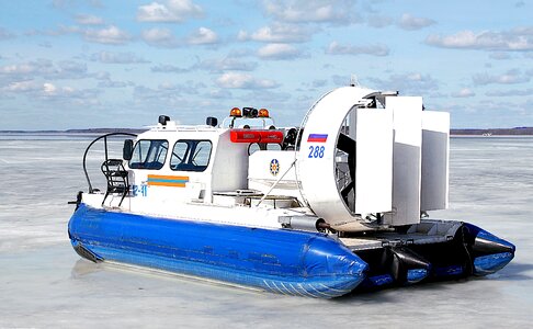 Flying boat winter ice photo