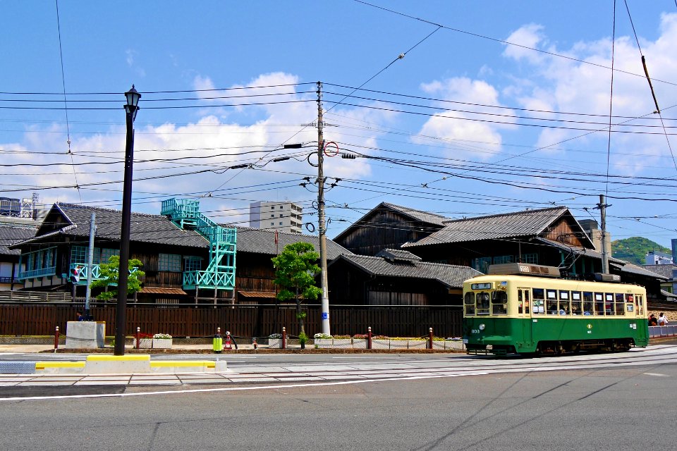 Dejima and trams of Nagasaki