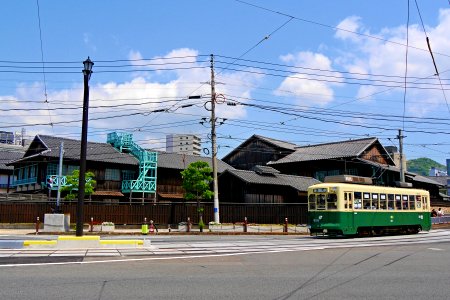 Dejima and trams of Nagasaki