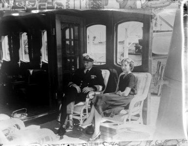 Deense Koning aan boord van jacht, Bestanddeelnr 902-3028