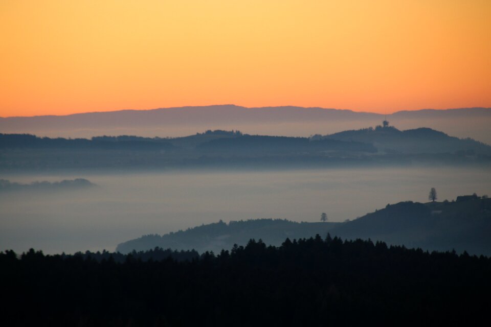 Mood idyll abendstimmung