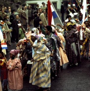 Defile Paleis Soestdijk , verjaardag Koningin Juliana overzichten van het defi, Bestanddeelnr 254-9480