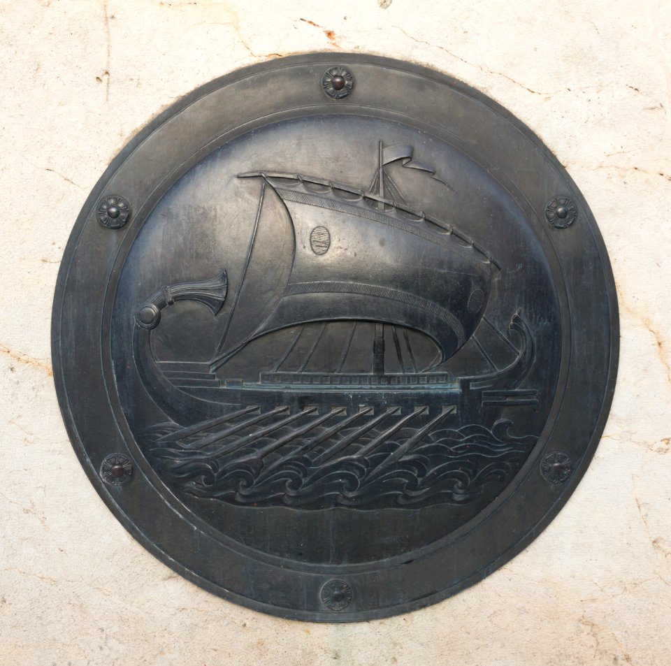 Decorative shield, Tomb of the Unknown Soldier, Boat, Athens, Greece