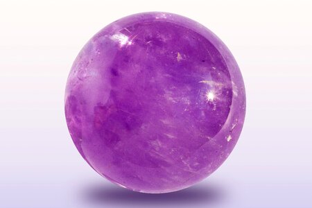 Purple quartz transparent